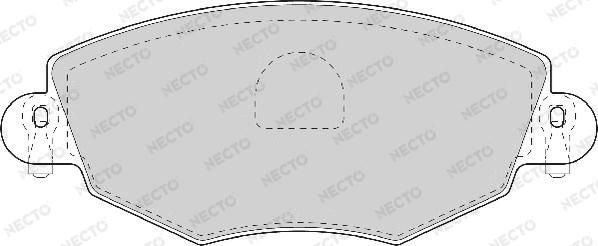 Necto FD6931A - Гальмівні колодки, дискові гальма autocars.com.ua