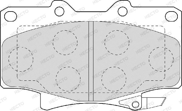 Necto FD6942A - Гальмівні колодки, дискові гальма autocars.com.ua