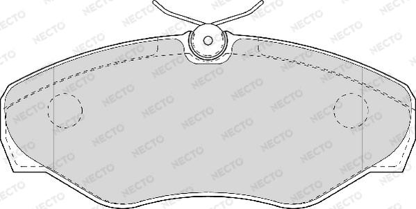 Necto FD6944V - Гальмівні колодки, дискові гальма autocars.com.ua