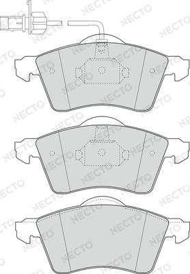 Necto FD6946V - Гальмівні колодки, дискові гальма autocars.com.ua