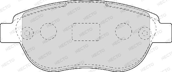 Necto FD6948A - Гальмівні колодки, дискові гальма autocars.com.ua