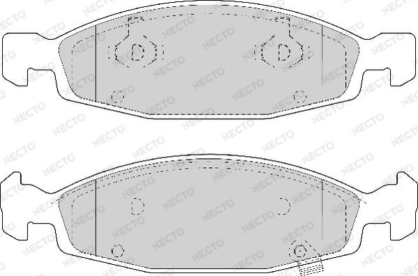 Necto FD6953A - Гальмівні колодки, дискові гальма autocars.com.ua