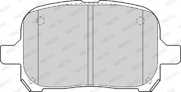 Necto FD6973A - Тормозные колодки, дисковые, комплект autodnr.net