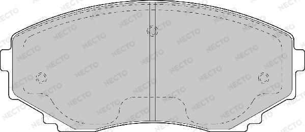 Necto FD6974A - Тормозные колодки, дисковые, комплект autodnr.net