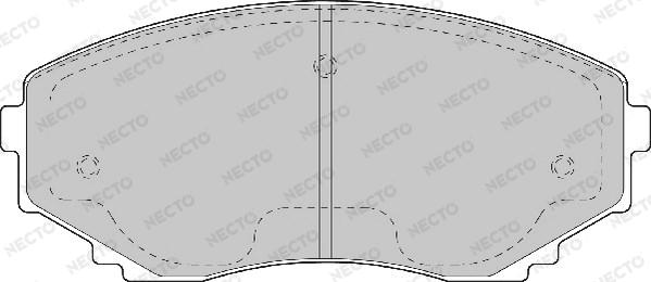 Necto FD6974A - Гальмівні колодки, дискові гальма autocars.com.ua