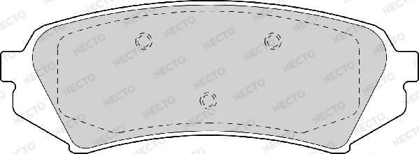 Necto FD6978A - Гальмівні колодки, дискові гальма autocars.com.ua