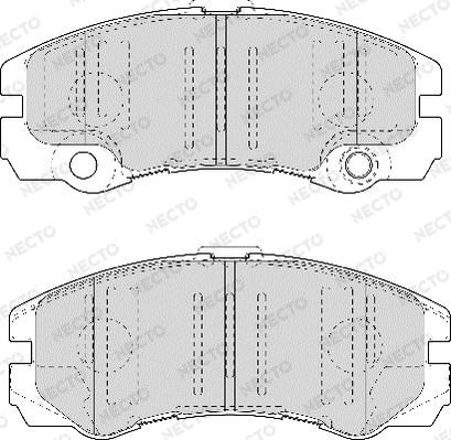 Necto FD6986A - Гальмівні колодки, дискові гальма autocars.com.ua