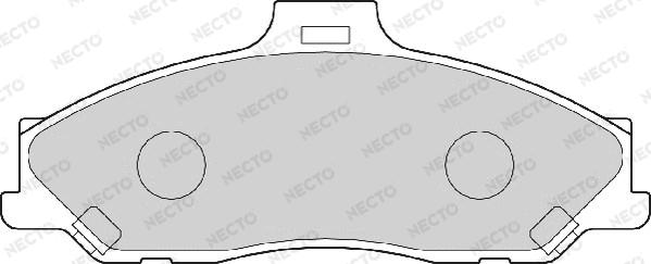 Necto FD6991A - Гальмівні колодки, дискові гальма autocars.com.ua