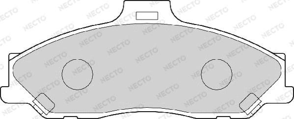 Necto FD6991A - Тормозные колодки, дисковые, комплект autodnr.net