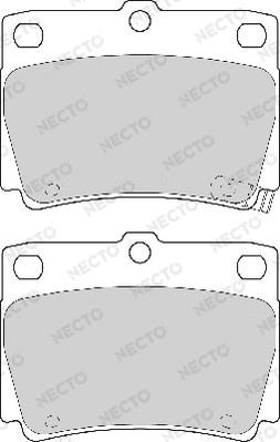 Necto FD6993A - Тормозные колодки, дисковые, комплект autodnr.net