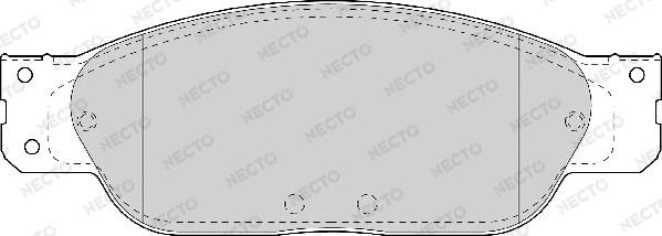Necto FD6996A - Гальмівні колодки, дискові гальма autocars.com.ua