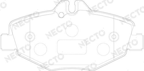 Necto FD7007A - Гальмівні колодки, дискові гальма autocars.com.ua