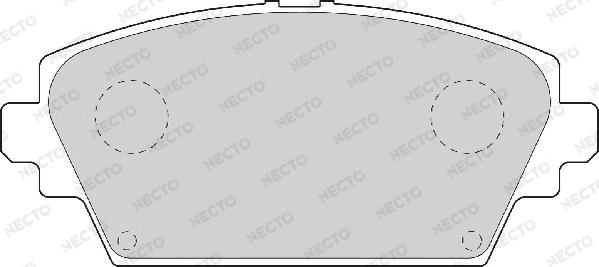 Necto FD7039A - Тормозные колодки, дисковые, комплект autodnr.net