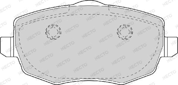 Necto FD7046A - Гальмівні колодки, дискові гальма autocars.com.ua