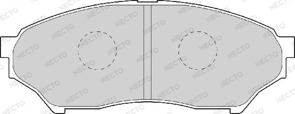 Necto FD7048A - Тормозные колодки, дисковые, комплект autodnr.net