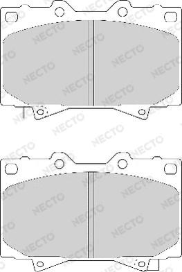 Necto FD7052A - Гальмівні колодки, дискові гальма autocars.com.ua