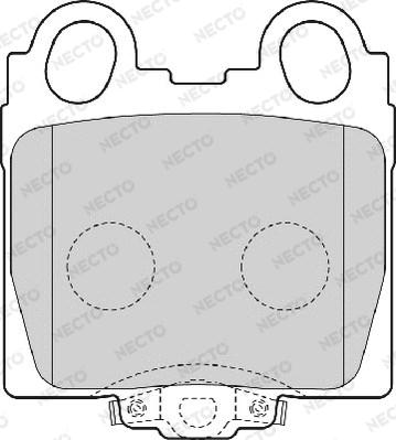 Necto FD7054A - Тормозные колодки, дисковые, комплект autodnr.net