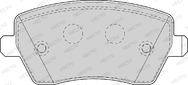 Necto FD7063A - Тормозные колодки, дисковые, комплект autodnr.net