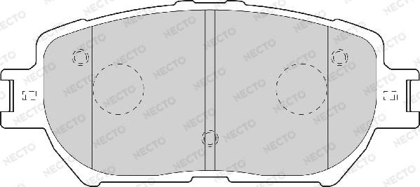 Necto FD7065A - Тормозные колодки, дисковые, комплект autodnr.net