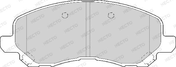 Necto FD7066A - Гальмівні колодки, дискові гальма autocars.com.ua