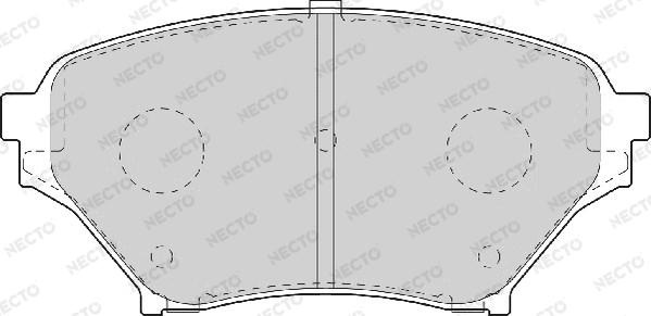 Necto FD7072A - Гальмівні колодки, дискові гальма autocars.com.ua