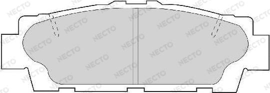 Necto FD7096A - Тормозные колодки, дисковые, комплект autodnr.net