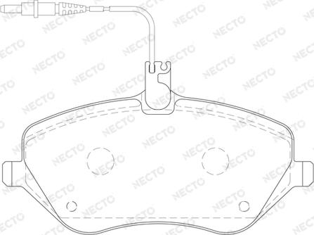 Necto FD7105A - Гальмівні колодки, дискові гальма autocars.com.ua