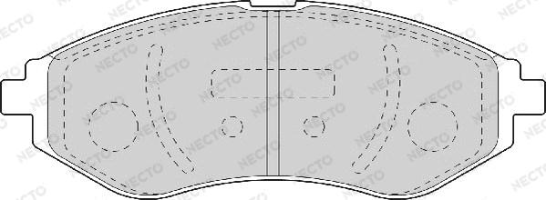 Necto FD7112A - Гальмівні колодки, дискові гальма autocars.com.ua