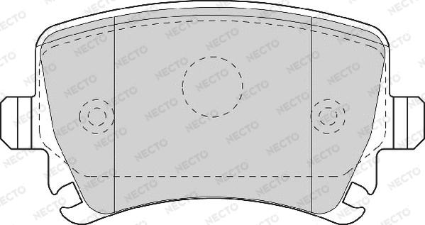 Necto FD7115A - Тормозные колодки, дисковые, комплект autodnr.net