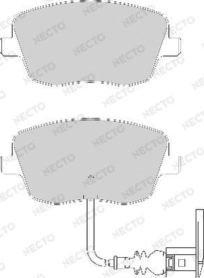 Necto FD7124A - Гальмівні колодки, дискові гальма autocars.com.ua