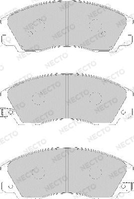 Necto FD7127A - Тормозные колодки, дисковые, комплект autodnr.net