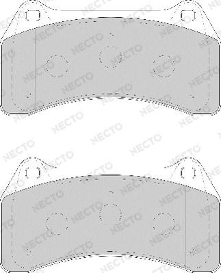 Necto FD7142A - Гальмівні колодки, дискові гальма autocars.com.ua