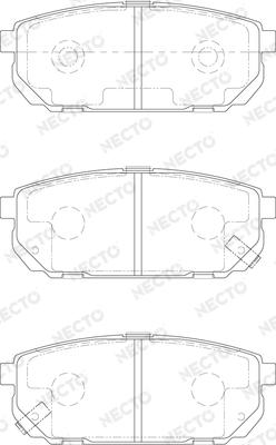 Necto FD7149A - Гальмівні колодки, дискові гальма autocars.com.ua