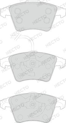 Necto FD7156V - Гальмівні колодки, дискові гальма autocars.com.ua