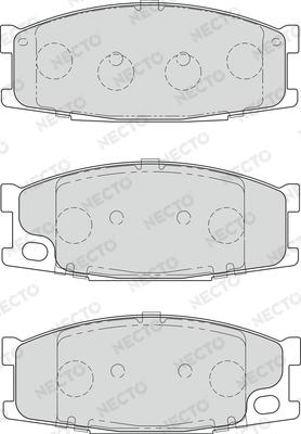 Necto FD7158V - Гальмівні колодки, дискові гальма autocars.com.ua