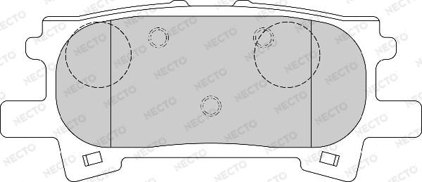 Necto FD7170A - Гальмівні колодки, дискові гальма autocars.com.ua