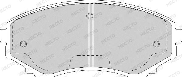 Necto FD7171A - Тормозные колодки, дисковые, комплект autodnr.net