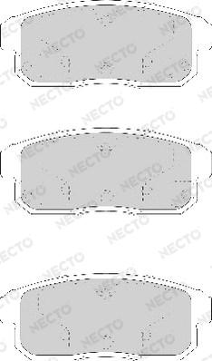 Necto FD7173A - Гальмівні колодки, дискові гальма autocars.com.ua