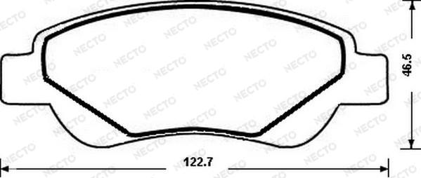 Necto FD7189A - Гальмівні колодки, дискові гальма autocars.com.ua