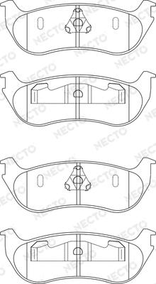 Necto FD7190A - Гальмівні колодки, дискові гальма autocars.com.ua