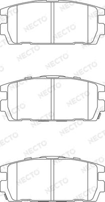 Necto FD7217A - Гальмівні колодки, дискові гальма autocars.com.ua