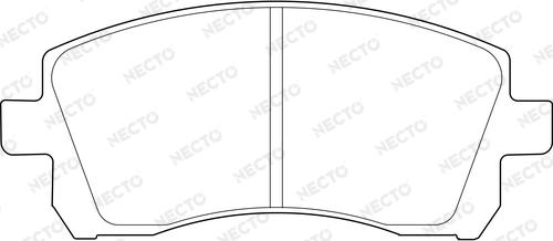 Necto FD7218A - Тормозные колодки, дисковые, комплект autodnr.net