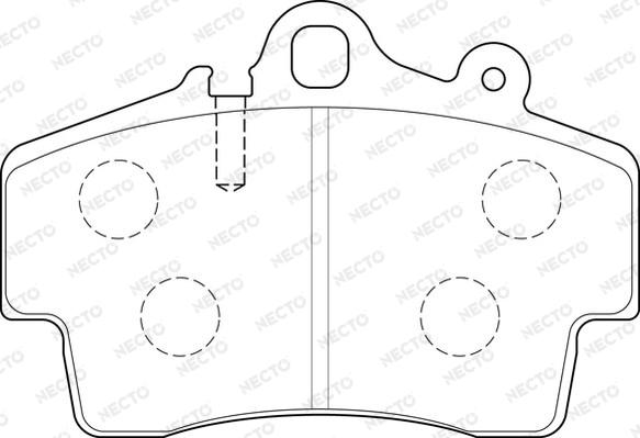 Necto FD7220A - Тормозные колодки, дисковые, комплект autodnr.net