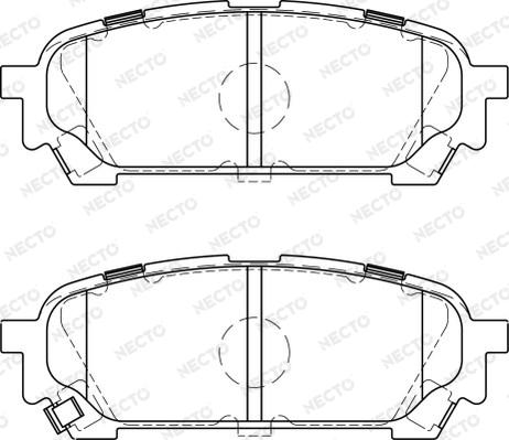 Necto FD7226A - Тормозные колодки, дисковые, комплект autodnr.net