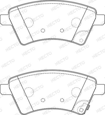 Necto FD7232A - Гальмівні колодки, дискові гальма autocars.com.ua