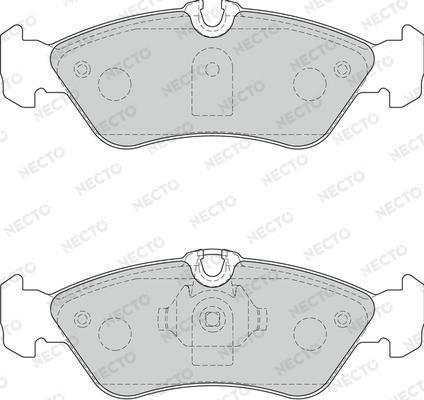 Necto FD7233V - Гальмівні колодки, дискові гальма autocars.com.ua