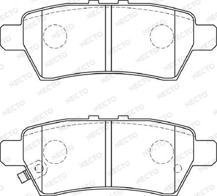 Necto FD7239A - Гальмівні колодки, дискові гальма autocars.com.ua