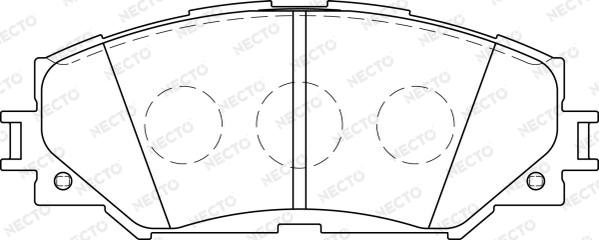 Necto FD7243A - Тормозные колодки, дисковые, комплект autodnr.net