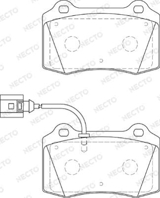 Necto FD7248A - Тормозные колодки, дисковые, комплект autodnr.net