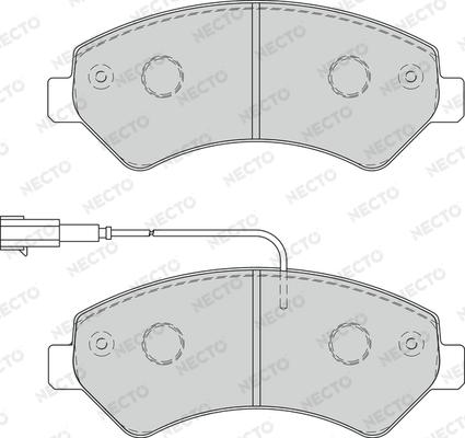 Necto FD7269V - Гальмівні колодки, дискові гальма autocars.com.ua